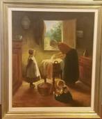 W. Berger, olieverf Larens interieur, Antiek en Kunst, Kunst | Schilderijen | Klassiek, Ophalen