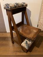 Antieke knielstoel bidstoel nieuw gestoffeerd, Ophalen, Zo goed als nieuw