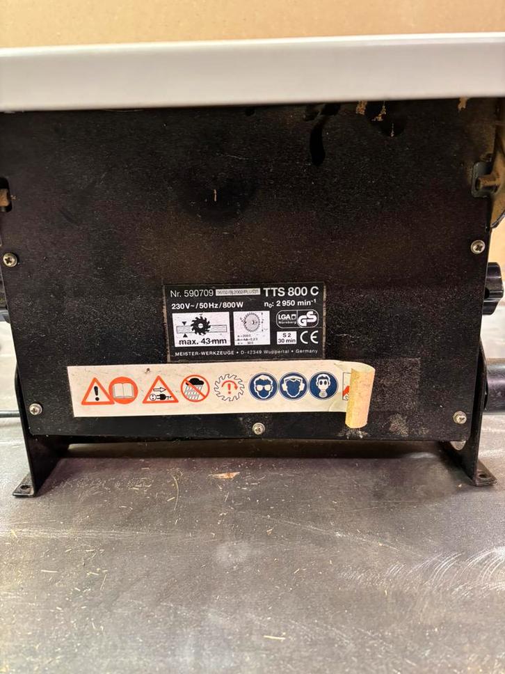 Meister-werkzeuge tafelzaagje, Doe-het-zelf en Verbouw, Gereedschap | Zaagmachines, Gebruikt, Afkortzaag, 600 tot 1200 watt, 30 tot 70 mm