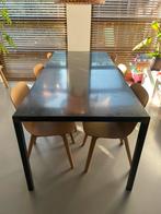 Industriele eettafel 210x90 (staal) van Loods5 (2018), Ophalen, Gebruikt, 200 cm of meer, 50 tot 100 cm