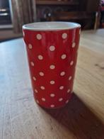 LEPELPOT ROOD MET WITTE STIPPEN, Huis en Inrichting, Keuken | Servies, Ophalen of Verzenden, Overige stijlen