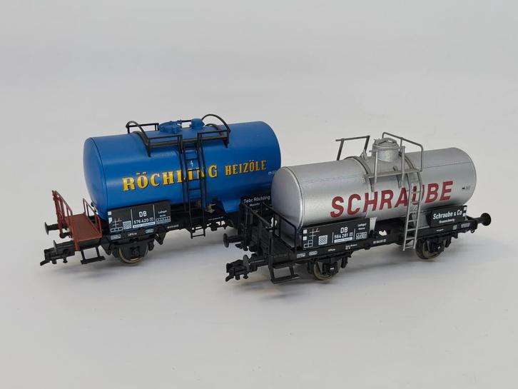 Fleischmann 99 5410 - Set van 2 ketelwagens, DB, Hobby en Vrije tijd, Modeltreinen | H0, Zo goed als nieuw, Wagon, Gelijkstroom