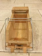 Handgemaakte houten kiepauto vintage. Met echte schroeven, Ophalen of Verzenden, Zo goed als nieuw