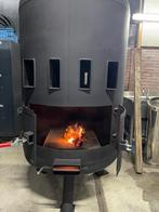 Werkplaatskachel / Palletkachel / Houtkachel, Ophalen, Zo goed als nieuw, Vrijstaand, Hout