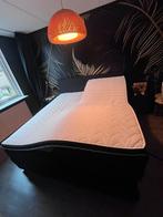 2 personen boxspring electrisch, Huis en Inrichting, Slaapkamer | Boxsprings, Ophalen, Gebruikt, Tweepersoons, Zwart