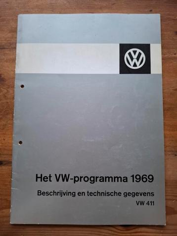 VW 411 Brochure - 1969 beschikbaar voor biedingen
