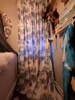 2 gordijnen met palmbomen en kokosnoten, Ophalen of Verzenden