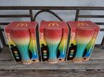 Set van 3 McDonald's Coca-Cola Regenboog Glazen 2023, Verzamelen, Glas en Borrelglaasjes, Ophalen, Nieuw, Frisdrankglas