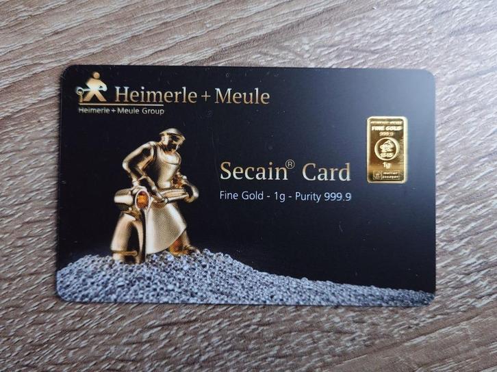 1 Gram Heimerle en Meule Goudbaar, Postzegels en Munten, Edelmetalen en Baren, Goud, Verzenden