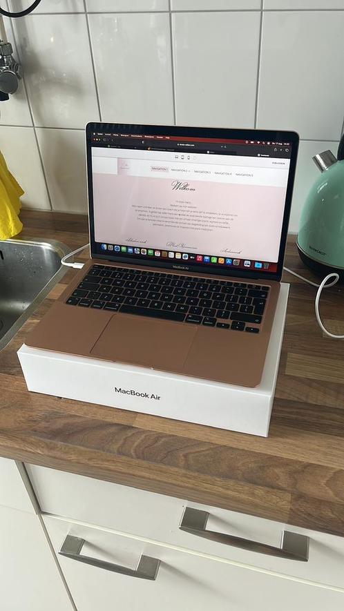 MacBook Air 13-inch – 8GB RAM, 256GB SSD – + Doos, Computers en Software, Apple Macbooks, Zo goed als nieuw, 13 inch, Ophalen of Verzenden