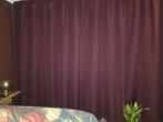 Bordeaux rood overgordijn, Ophalen, Rood, 200 cm of meer