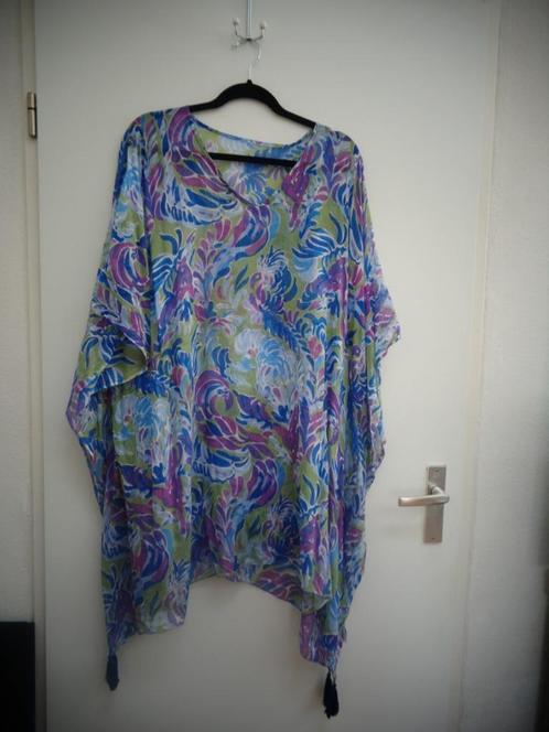 Mooie BLE tuniek, maat ruim 46. Paars, blauw, groen, Kleding | Dames, Blouses en Tunieken, Zo goed als nieuw, Maat 46/48 (XL) of groter