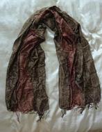 Mooie, soepele sjaal in bruin en donkerrood, Ophalen of Verzenden, Nieuw, Maat 38/40 (M), Sjaal