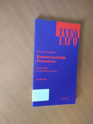 Info Bestuursrechtelijk Procederen. Meulen, B.M.J. van der beschikbaar voor biedingen