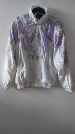 Vintage 80s Fong Leng oversized sportswear jacket L, Maat 38/40 (M), Blauw, Ophalen of Verzenden, Gedragen