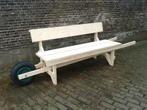 kruiwagenbank verrijdbare tuinbank steigerhout, Ophalen of Verzenden, Nieuw, Hout