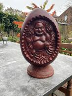 Houten urn, Antiek en Kunst, Kunst | Beelden en Houtsnijwerken, Ophalen of Verzenden