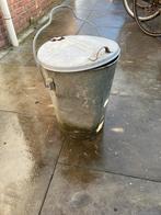 Vintage Metalen Emmer met Deksel, Ophalen, Gebruikt, IJzer, Met deksel