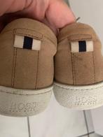 BOSS Gommus sandkleur. suede sneakers Mt 39 valt groter, Verzenden, Beige, Sneakers of Gympen, Gedragen