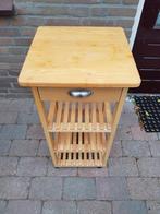 keukentrolley, Huis en Inrichting, Keuken | Keukenelementen, Ophalen, Minder dan 50 cm, Bruin, Zo goed als nieuw