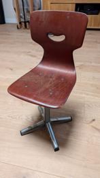 Vintage Houten Kinderstoel, Gebruikt, Bruin, Vintage, Ophalen of Verzenden