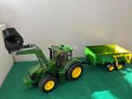 Bruder John Deere tractor met aanhanger, Ophalen, Zo goed als nieuw