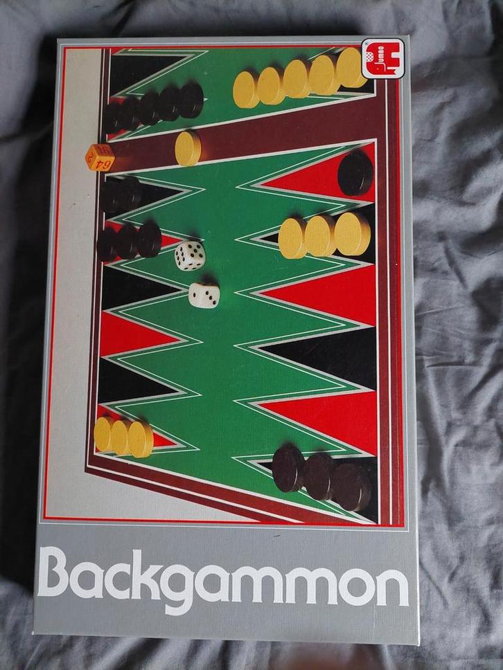 Backgammon Bordspel - Klassieker!, Hobby en Vrije tijd, Gezelschapsspellen | Bordspellen, Zo goed als nieuw, Een of twee spelers