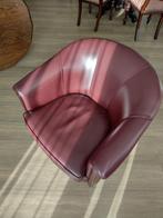 Club fauteuil bordeaux rood, Huis en Inrichting, Fauteuils, Ophalen, Modern strak, Zo goed als nieuw, 50 tot 75 cm
