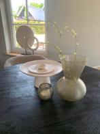 Bombyxx vaas VIVID bruin smoke ribbel glas hotel chic, Huis en Inrichting, Woonaccessoires | Vazen, Ophalen, Overige kleuren, Nieuw