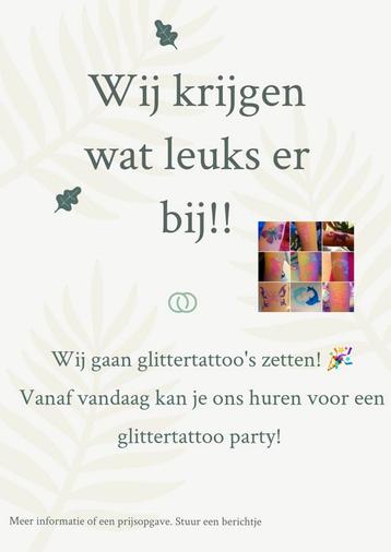 Glittertattoo laten zetten