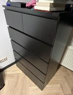 Als nieuwe IKEA Malm ladekast - zwartbruin 123x80cm, Huis en Inrichting, Kasten | Ladekasten, Ophalen, 100 tot 150 cm, Teakhout