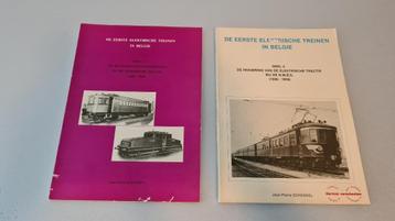 NMBS De eerste elektrische treinen in België (2 boeken) beschikbaar voor biedingen