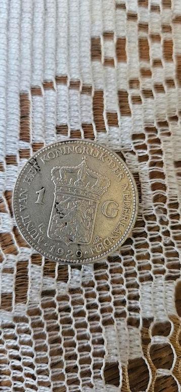 1 Gulden Wilhelmina 1929 beschikbaar voor biedingen