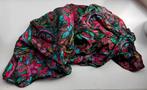 Vintage kleurrijke sjaal, Ophalen of Verzenden, Gedragen, Maat 46/48 (XL) of groter, Sjaal