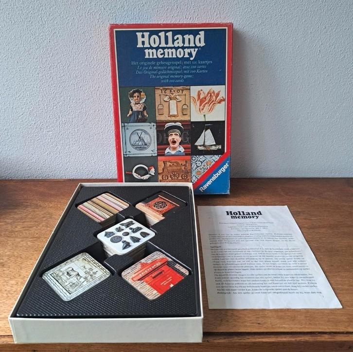 Holland Memory Ravensburger 1976, Hobby en Vrije tijd, Gezelschapsspellen | Overige, Zo goed als nieuw, Ophalen of Verzenden