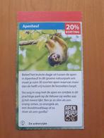 Apenheul 20% korting maximaal 5 personen, Drie personen of meer, Kortingskaart