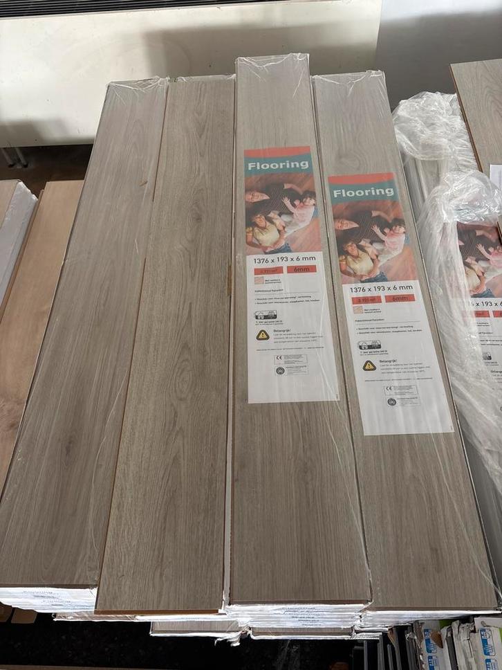 Laminaat vloer Trend Oak Grey 6mm 165m2, Doe-het-zelf en Verbouw, Vloerdelen en Plavuizen, Nieuw, Laminaat, Kunststof, 150 cm of meer