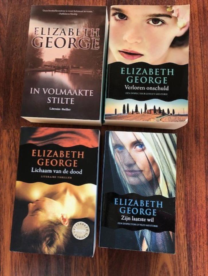 Elizabeth George boeken 4 boeken, Boeken, Thrillers, Gelezen, Nederland, Ophalen