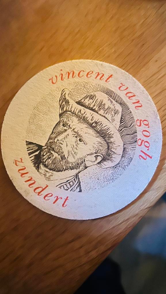 Oud Heineken bierviltje Vincent van Gogh, Verzamelen, Biermerken, Nieuw, Heineken, Ophalen