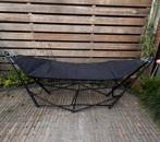 Hangmat met standaard zwart 245 x 80 x 70 cm, Ophalen, Zo goed als nieuw, Eenpersoons, Met standaard
