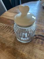 Glazen Schaal met Deksel en Hartje, Ophalen, Schaal, Rond, Glas