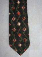 Groen geblokte stropdas  -  Breedte 9 cm, Kleding | Heren, Stropdassen, Groen, Gedragen, Met patroon, Ophalen of Verzenden