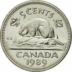 Canada 5 cents uit 1989, Postzegels en Munten, Munten | Amerika, Ophalen of Verzenden, Noord-Amerika, Losse munt