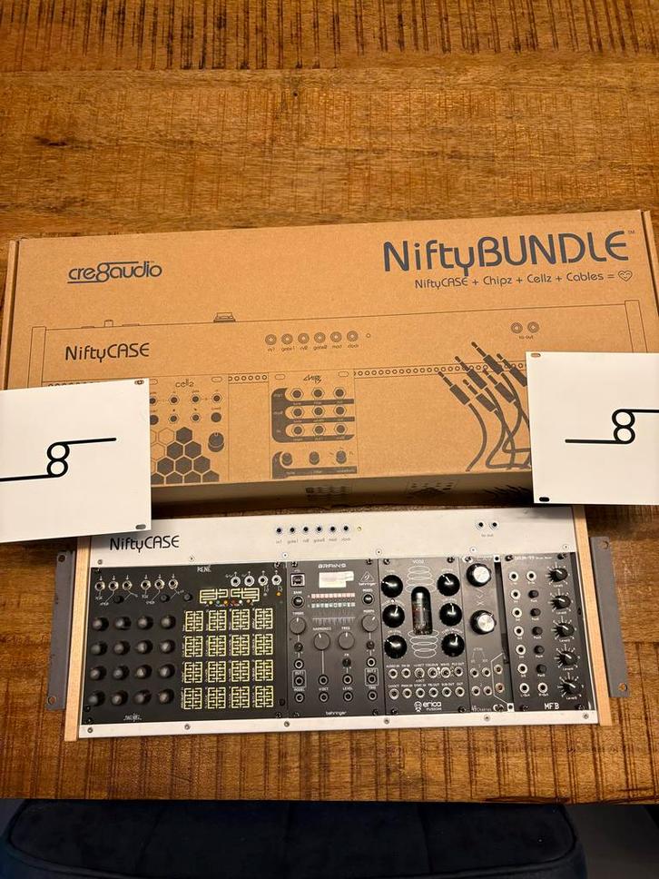 Eurorack Modules: NiftyCase, Renee V1, Brains, VCO 2, Drum-9, Muziek en Instrumenten, Synthesizers, Gebruikt, Overige aantallen