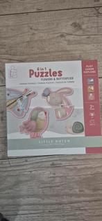 Little Dutch 6-in-1 Puzzels - Bloemen & Vlinders, Kinderen en Baby's, Speelgoed | Kinderpuzzels, 2 tot 4 jaar, 10 tot 50 stukjes