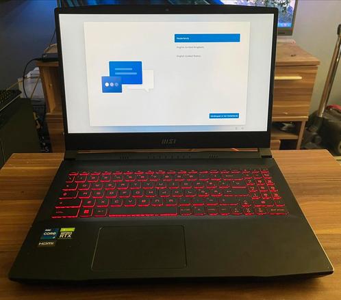 MSI Katana gaming laptop incl ruim 1,5 jaar garantie, Computers en Software, Windows Laptops, Zo goed als nieuw, 15 inch, SSD
