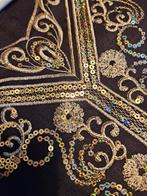 Marokaanse jurk carnaval met gouden pailletten - Nieuw, Kleding | Dames, Jurken, Maat 38/40 (M), Bruin, Nieuw, Ophalen of Verzenden