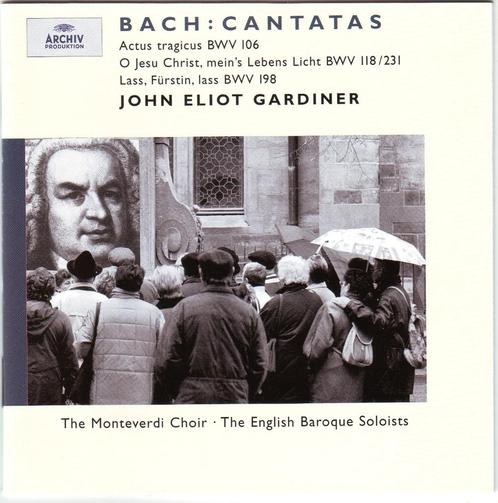 J.S. Bach: Actus tragicus BWV 106 e.a. cantates Gardiner, Cd's en Dvd's, Cd's | Klassiek, Zo goed als nieuw, Vocaal, Barok, Met libretto