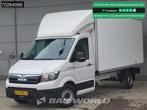MAN TGE 3.140 Bakwagen met achterdeuren Nieuw! Airco Meubelb, Auto's, Bestelauto's, Bedrijf, Te koop, Airconditioning, Bluetooth