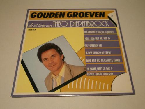 Theo Diepenbrock, Telstar Gouden Groeven vinyl LP 14021, Cd's en Dvd's, Vinyl | Nederlandstalig, Zo goed als nieuw, Levenslied of Smartlap